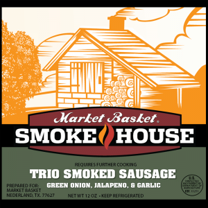 Trio Smoked Sausage - Green Onion, Jalapeno, and Garlic