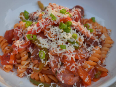 Fiery Jalapeno Sausage Pasta - Cajun Recipes