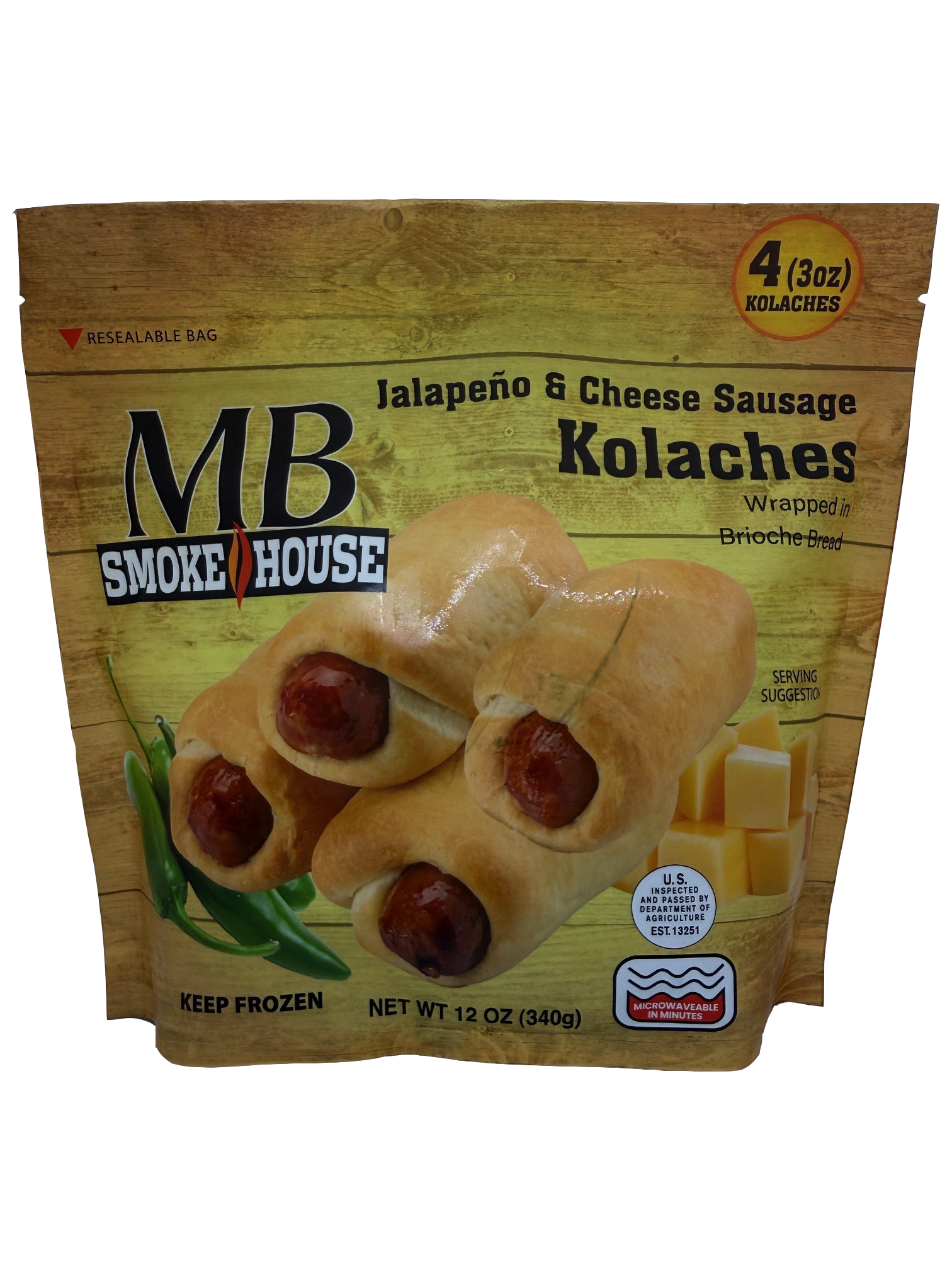 Jalapeno & Cheese Sausage Kolaches