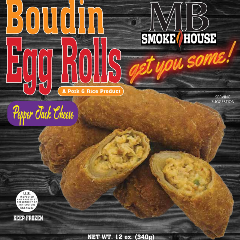 Pepper Jack Boudin Egg Rolls